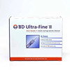 BD Ultra-Fine II 0.5ml Short Needle 0.25mm (31G) x8mm x100