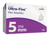 BD Ultra-Fine Pen Needles 0.25mm (31G) x 5mm x100