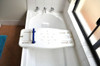 Redgum Adjustable Bath Board 450mm - 710mm 150kg Capacity - top view when placed on the bathtub