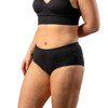 Conni Active Ladies Underwear - Black with Lady from side view