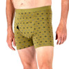 Conni Kalven Mens Underwear - Green with Man from front view