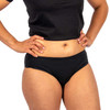 Conni Brief Ladies Underwear - Black with Lady from front view
