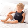 Conni Tackers Sport Kids Underwear - Grey with kid sitting
