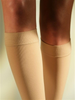 Sigvaris Cotton Calf AD1 Open Toe in Beige/Nature - Rear View