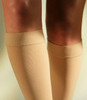 Sigvaris Cotton Calf AD1 Closed Toe in Beige/Nature - Rear View