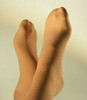 Sigvaris Cotton Calf AD1 Closed Toe in Beige/Nature - Close Up on Toes