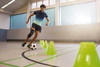 Actimove Sports Edition Knee Stabilizer - with man playing soccer
