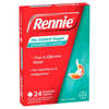 Rennie Indigestion & Heartburn Relief (No Added Sugar) Spearmint | 24 Chewable Tablets