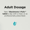 Adult Dosage of Blackmores I-Folic