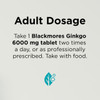 Adult Dosage of Blackmores Ginkgo 6000mg Tebonin EGb761