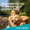 Blackmores Advertisement featuring a Woman embracing a Dog