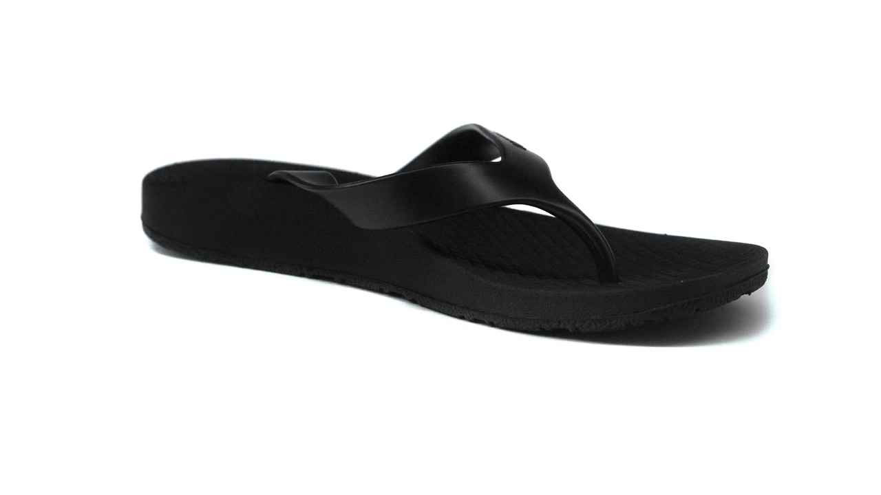 Archline Balance Orthotic Thongs Flip Flops Black With Black1