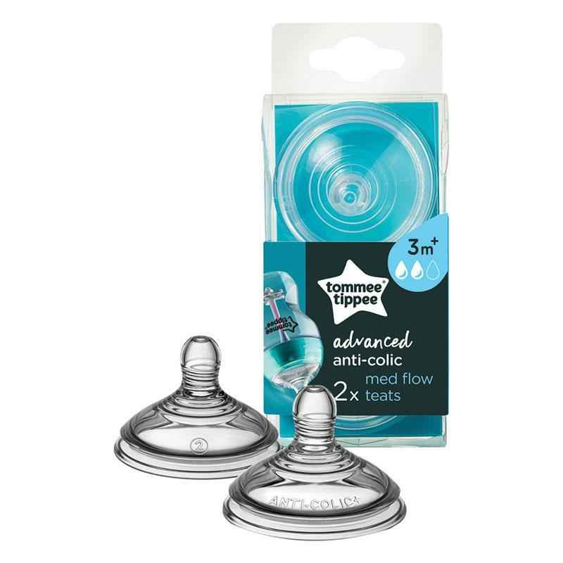Tommee Tippee Advanced Anti-Colic Med Flow x2 Bottle Teats