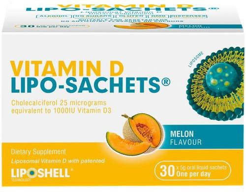 Lipo-Sachets Vitamin D Melon 5g: Buy 30 Sachets Online Now