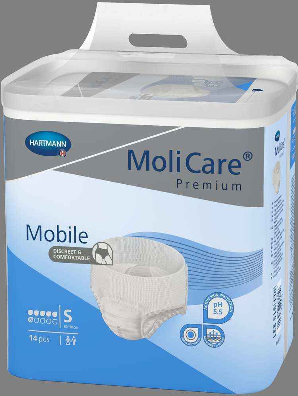 Molicare Premium Mobile extra plus (6G) - Tamanho S - Saco com 14 Fraldas