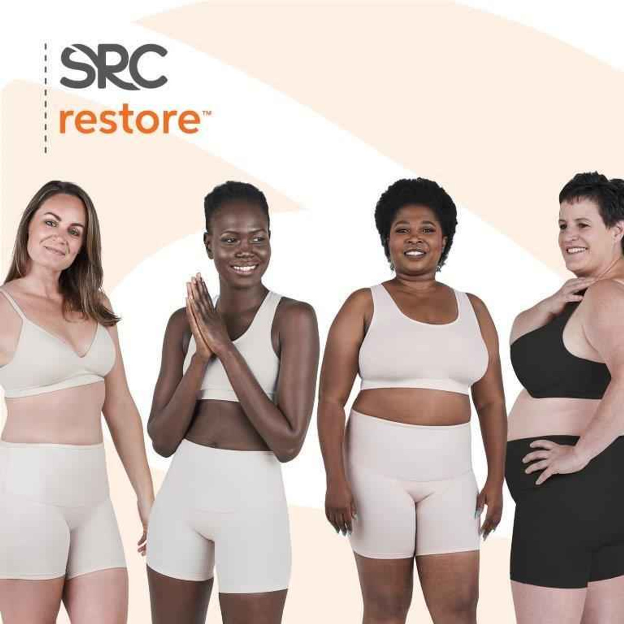 SRC Incontinence Underwear for Women, Uterine Prolapse Support, XS, Black