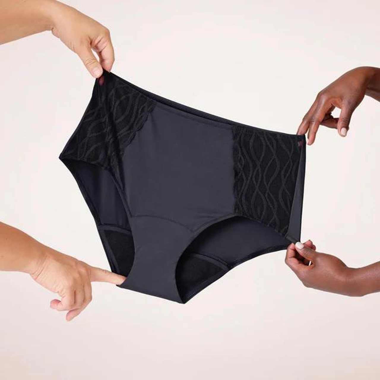 TENA Lady Silhouette Washable Incontinence Underwear Black