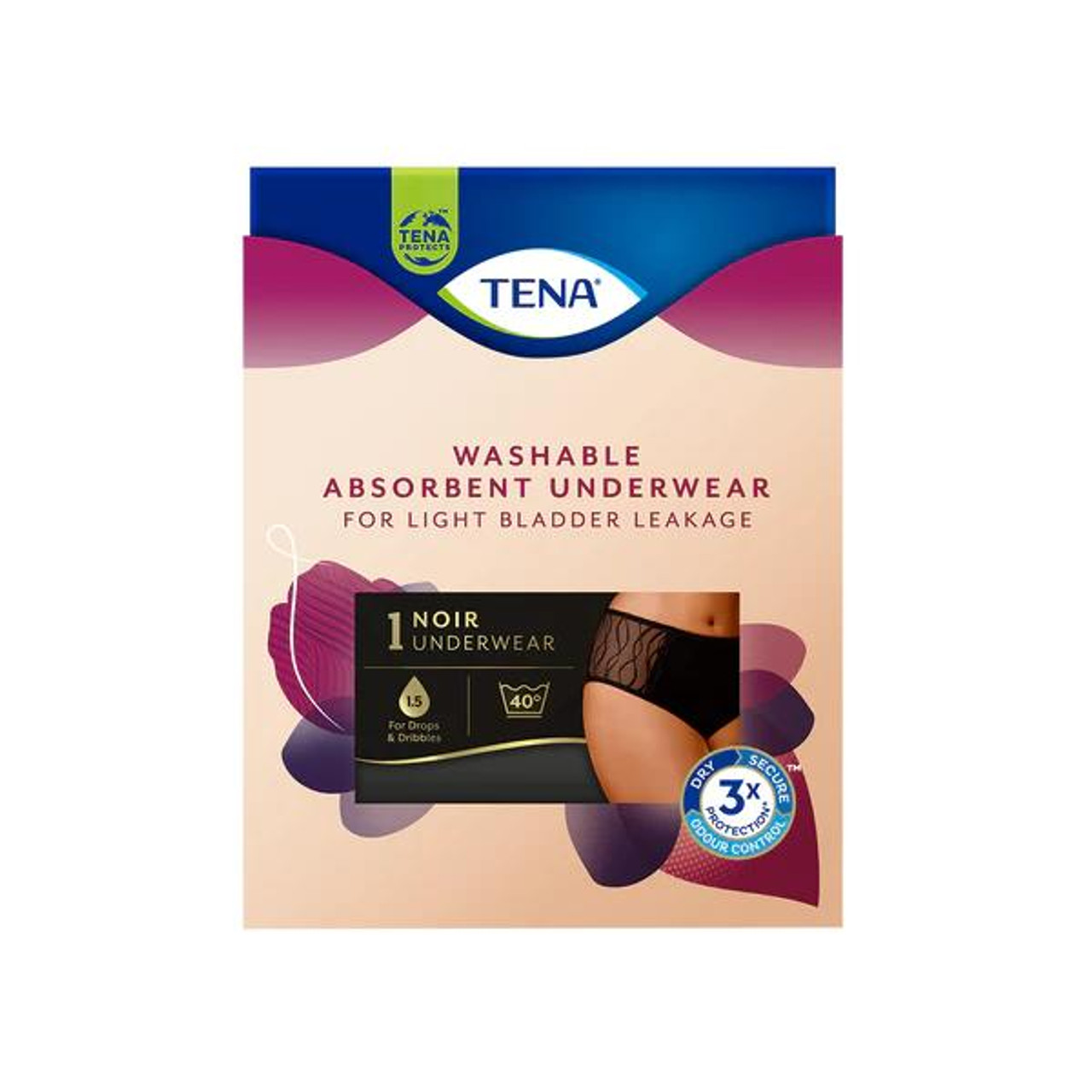 TENA Silhouette Noir Low Waist Incontinence Pants | Incontinence & Bladder  | Buy Online at TravelPharm