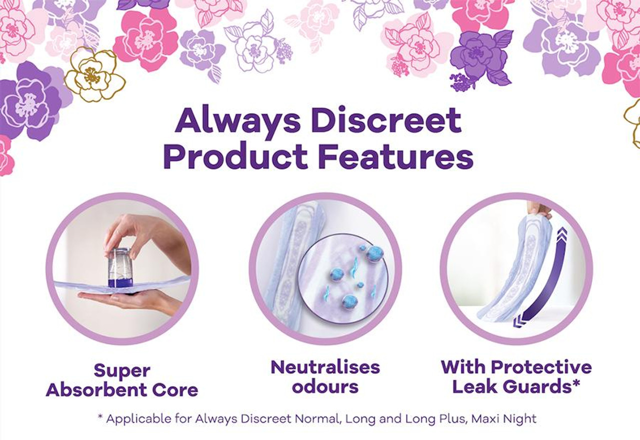 Buy Always Discreet Maxi Night Pads