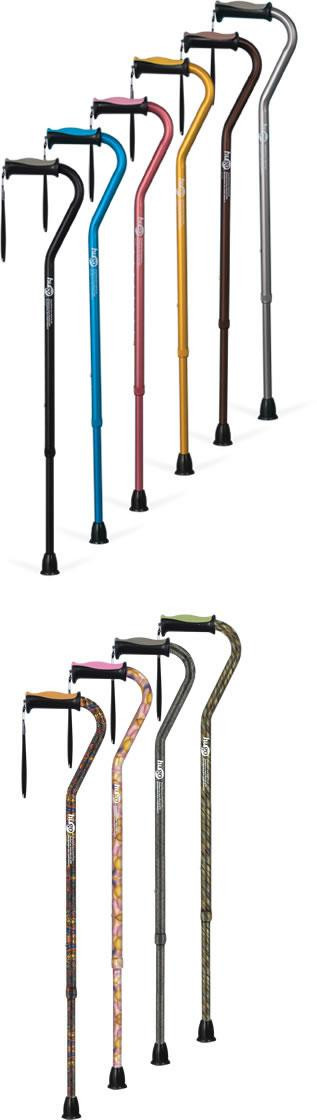 Hugo Offset Handle Cane Rose