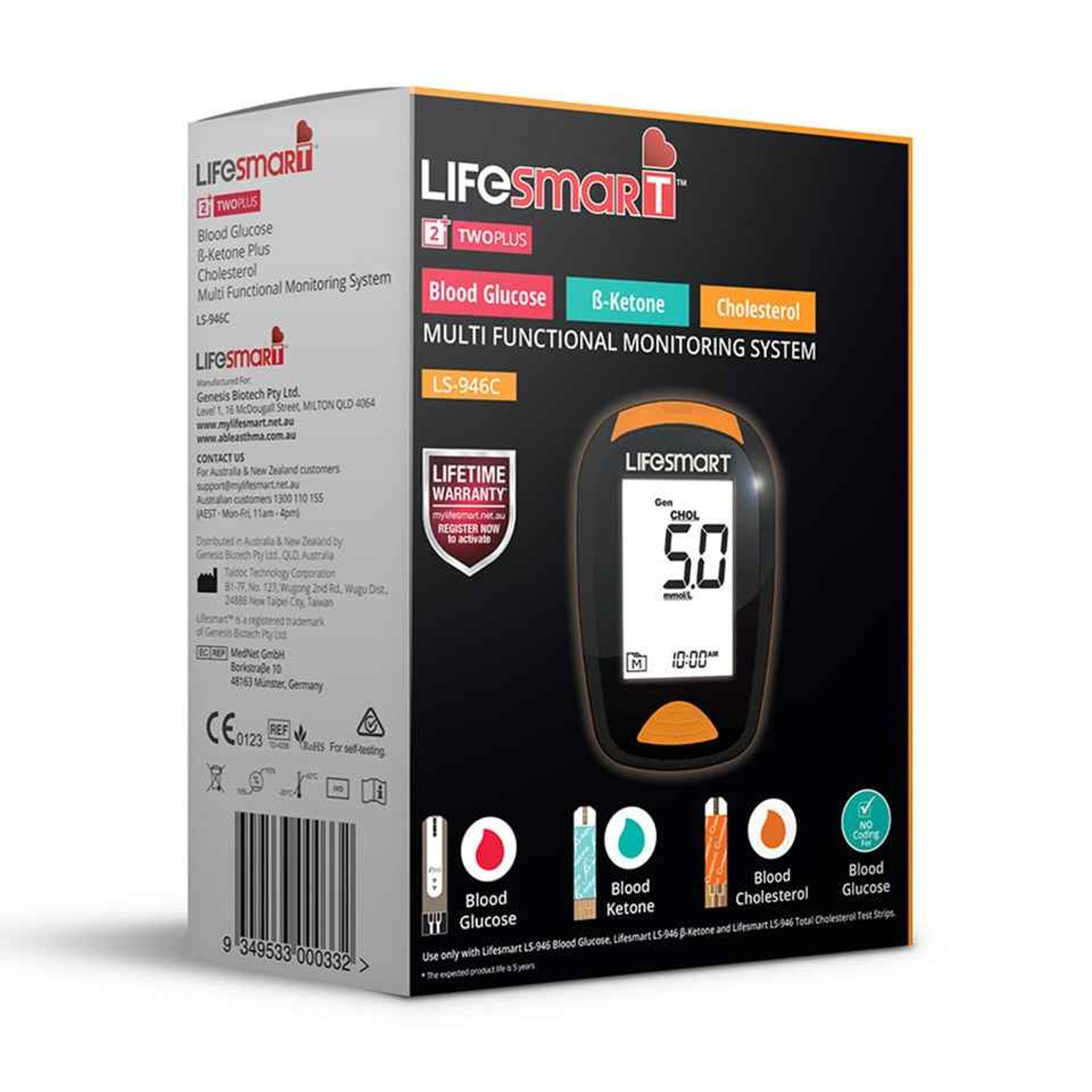 LifeSmart 2TwoPlus Blood Glucose & Ketone