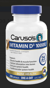 Caruso's Vitamin D3 1000IU | 250 Capsules  by Carusos available at SuperPharmacy Plus