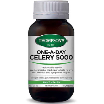 Thompsons One-a-day Celery Seed 5000mg 60 Capsules Thompsons SuperPharmacyPlus