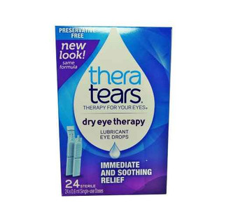 Thera Tears Dry Eye Therapy Lubricant Eye Drops 25 x 0.6ml Thera Tears SuperPharmacyPlus