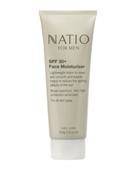 Natio Mens Face Moisturiser SPF 50 100g Natio SuperPharmacyPlus