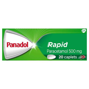 Panadol Rapid Paracetamol 500mg 20 Caplets Panadol SuperPharmacyPlus