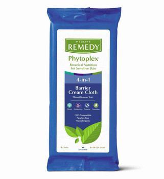 Medline Remedy Phytoplex 4-In-1 Barrier Cream Cloth 8 Pack Medline SuperPharmacyPlus