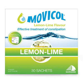 Movicol Powder 13g Lemon Lime 30 Sachets Norgine SuperPharmacyPlus