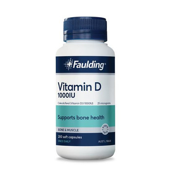 Faulding Remedies Vitamin D 1000 IU 500 Soft Gel Capsules SuperPharmacyPlus