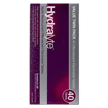 Hydralyte Effervescent Electrolyte Apple Blackcurrant 40 Tablets Care Pharmaceuticals SuperPharmacyPlus