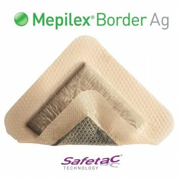 Mepilex Border Ag 7.5cm X 7.5cm Single Dressing Molnlycke SuperPharmacyPlus
