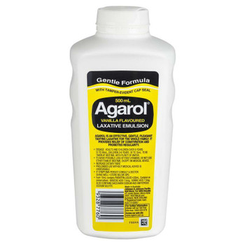 Agarol Vanilla Laxative Liquid 500mL Johnson and Johnson Medical Pty Ltd SuperPharmacyPlus