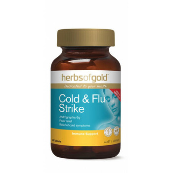 Herbs of Gold Cold and Flu Strike 30 Tablets Herbs of Gold SuperPharmacyPlus