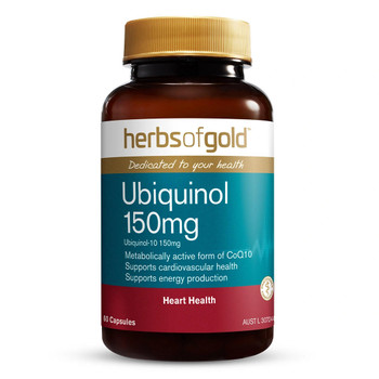 Herbs of Gold Ubiquinol 150mg or 60 Capsules SuperPharmacyPlus