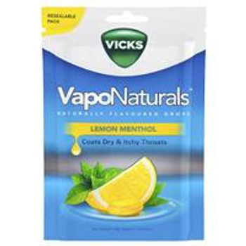 Vicks Vaponaturals Lemon and Menthol Bag or 19 Lozenges SuperPharmacyPlus