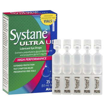 Systane Ultra Lubricant Eye Drops Unit Dose Vials or 0.5mL x 25 SuperPharmacyPlus
