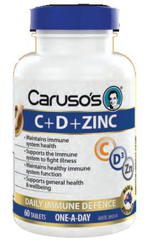 Caruso’s C+D+Zinc | 60 Tablets  Carusos SuperPharmacyPlus