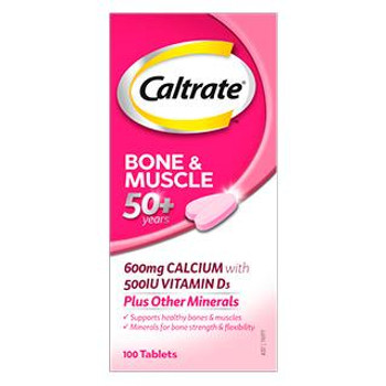 Caltrate Bone & Muscle 50 | 100 Tablets  by  available at SuperPharmacy Plus