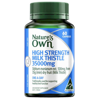 Nature’s Own High Strength Milk Thistle 35000mg | 60 Capsules  by  available at SuperPharmacy Plus