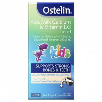 Ostelin Kids Milk Calcium & Vitamin D3 Liquid | 90ml  by  available at SuperPharmacy Plus