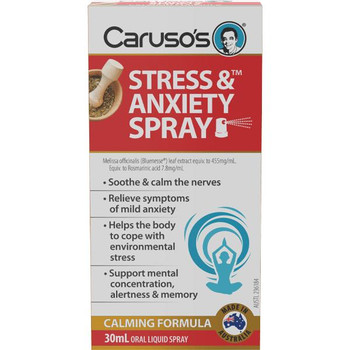 Carusos Stress and Anxiety Spray or 30ml Carusos SuperPharmacyPlus