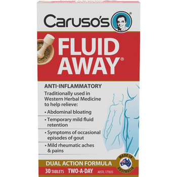 Carusos Fluid Away or 30 Tablets Carusos SuperPharmacyPlus