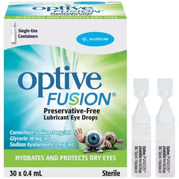 Optive Fusion Lubricant Eye Drops | 0.4ml x 30  by  available at SuperPharmacy Plus