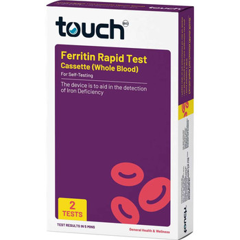 Touchbio Iron Ferritin Rapid Test | 2 Pack | Buy for 23.95 | |