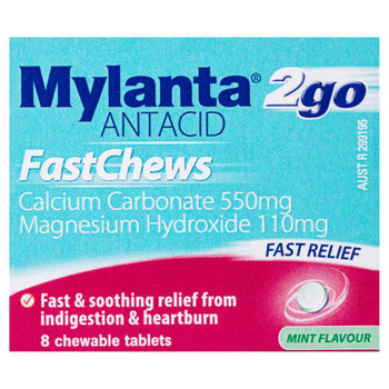 Mylanta Fast Chews | 8 Tablets | Buy for 3.95 | |