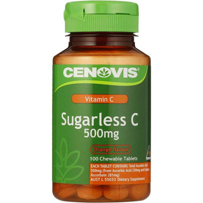 Cenovis Sugarless Vitamin C 500mg Orange Flavour 100 Chewable Tablets Cenovis SuperPharmacyPlus